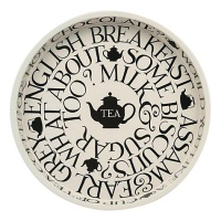 Emma Bridgewater Black Toast Print Round Deepwell Tray